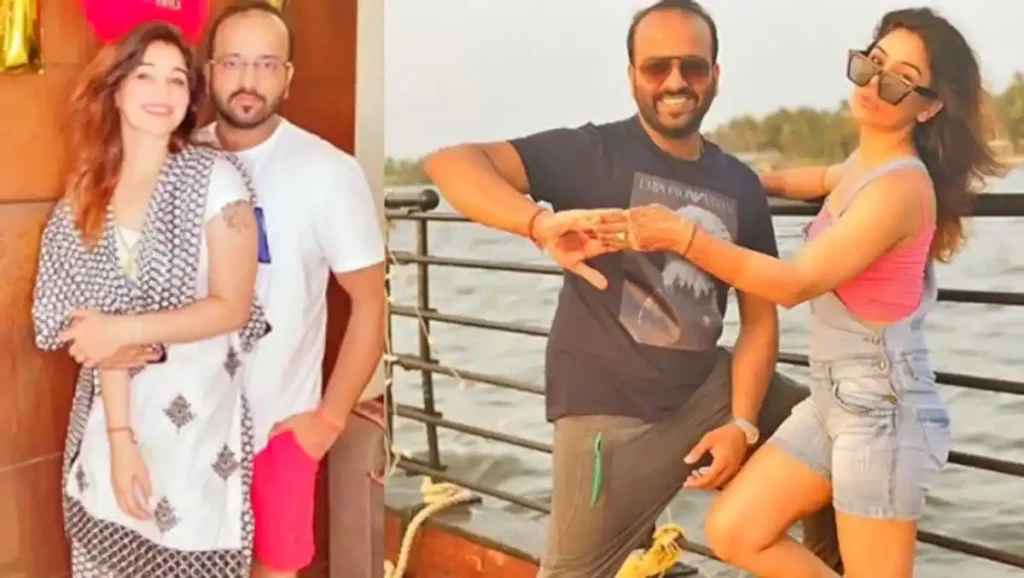 Kangana Sharma with Husband